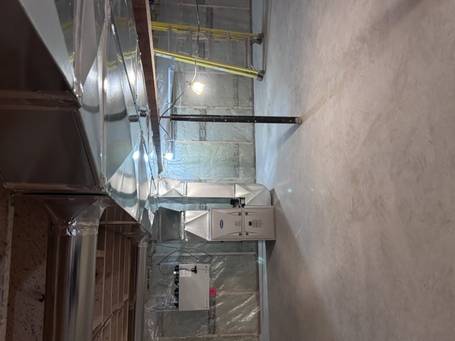 Completed whole-home ductwork and furnace installation by Infiniti Air